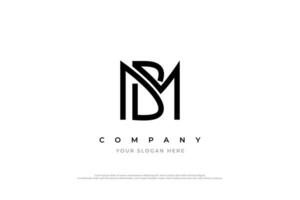 Initial Letter BM Logo or MB Monogram Logo Design vector