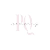 PQ Beauty Initial Template Vector Design