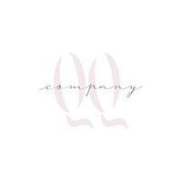 QQ Beauty Initial Template Vector Design