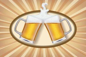 beer glass sign vector