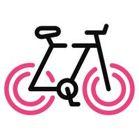 bicicleta icono ilustración, para uiux, infografía, etc vector