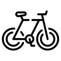 bicicleta icono ilustración, para uiux, infografía, etc vector