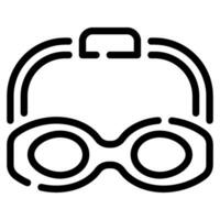 nadar gafas de protección icono ilustración, para uiux, infografía, etc vector