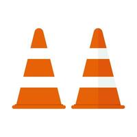 Cone icon,  illustration of traffic cone vector