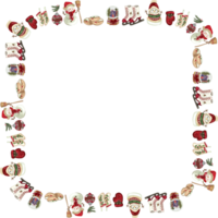 Christmas wreath frame. png