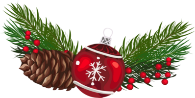 Christmas wreath decoration. png