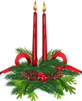 Christmas candle illustration png