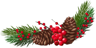 Christmas wreath decoration. png