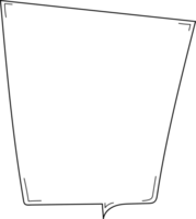 Hand gezeichnet Luftblasen Illustration, transparent Hintergrund png