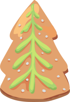 jul kaka illustration på transparent bakgrund. png