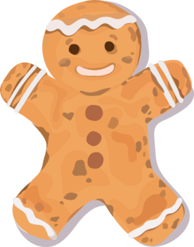 jul kaka illustration på transparent bakgrund. png