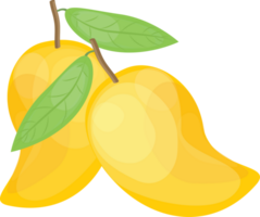 mangue fruit dessin animé illustration, transparent Contexte png