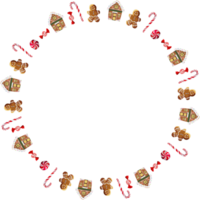 Christmas wreath frame. png