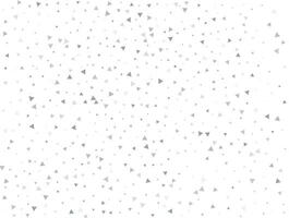 Luxury Light silver Triangular glitter confetti background. White festive texture vector