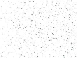 Luxury Light silver Triangular glitter confetti background. White festive texture vector