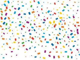 Holiday Rectangular Confetti. Light Rainbow glitter confetti background. Colored festive texture. vector