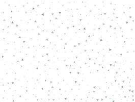 Luxury Light silver Triangular glitter confetti background. White festive texture vector