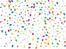 Holiday Rectangular Confetti. Light Rainbow glitter confetti background. Colored festive texture. vector