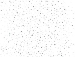 Luxury Light silver Triangular glitter confetti background. White festive texture vector