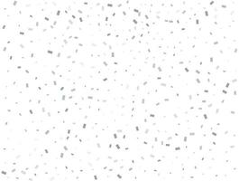 Light silver Rectangular glitter confetti background. White festive texture. vector