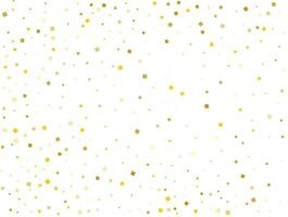 Wedding Golden Square Confetti. Vector illustration