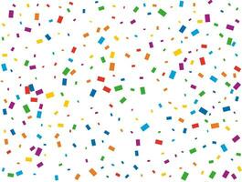 Holiday Rectangular Confetti. Light Rainbow glitter confetti background. Colored festive texture. vector