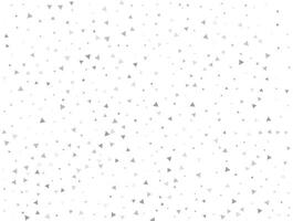 Luxury Light silver Triangular glitter confetti background. White festive texture vector