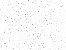 Luxury Light silver Triangular glitter confetti background. White festive texture vector
