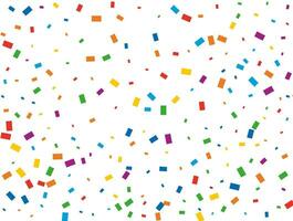 Holiday Rectangular Confetti. Light Rainbow glitter confetti background. Colored festive texture. vector