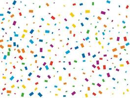 Holiday Rectangular Confetti. Light Rainbow glitter confetti background. Colored festive texture. vector