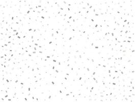 Light silver Rectangular glitter confetti background. White festive texture. vector