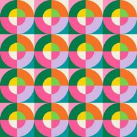 Essential geometric printable seamless pattern with abstract Minimal elegant line form stroke shapes in vibrant colors. Modern simple background in minimalist mid century style vector wall art