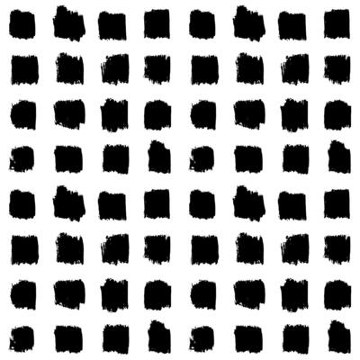 Aesthetic Contemporary printable seamless pattern with abstract line, dot, shape brush stroke in black and white colors. Boho background in minimalist style vector Illustration for wallpaper fabric
