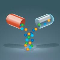 pill on black vector