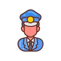 seguridad Guardia icono en vector. ilustración vector