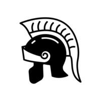 Roman Helmet icon in vector. Illustration vector