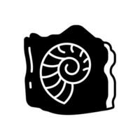 Fossils icon in vector. Illustration vector
