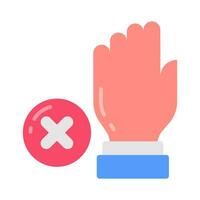 Don't Touch icon in vector. Illustration vector