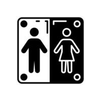 Restroom icon in vector. Illustration vector