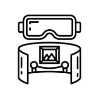 Virtual Museum icon in vector. Illustration vector