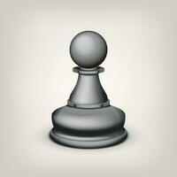 black chess pawn vector