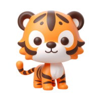 3d Rendern von Tiger png