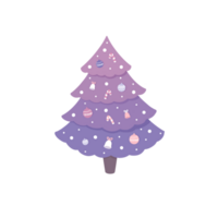 pastel Kerstmis boom png