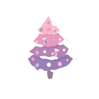 Pastell Weihnachtsbaum png