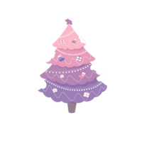 pastel Kerstmis boom png