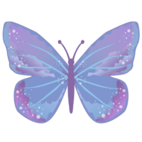 bleu et violet papillon png