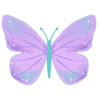 desenho de borboleta roxa png