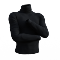 turtleneck sweater on a transparent png