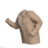 des Mannes Hemd und Jacke auf ein transparent png