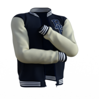 Baseball jacket with the letters rb on it png